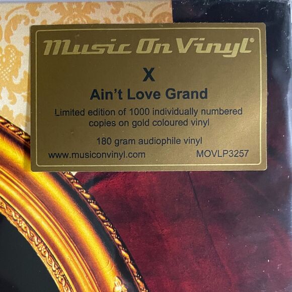 X Ain't Love Grand NEW Limited Numbered Gold Colored Vinyl Record 2023 Punk - Picture 2 of 3